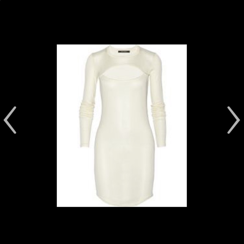 Isabel Marant 100% silk cream cutout tunic